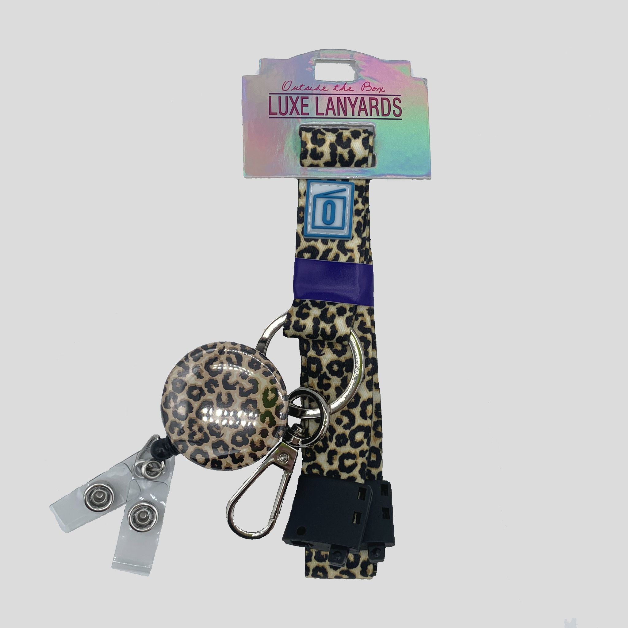 LUXE Lanyard Leopard