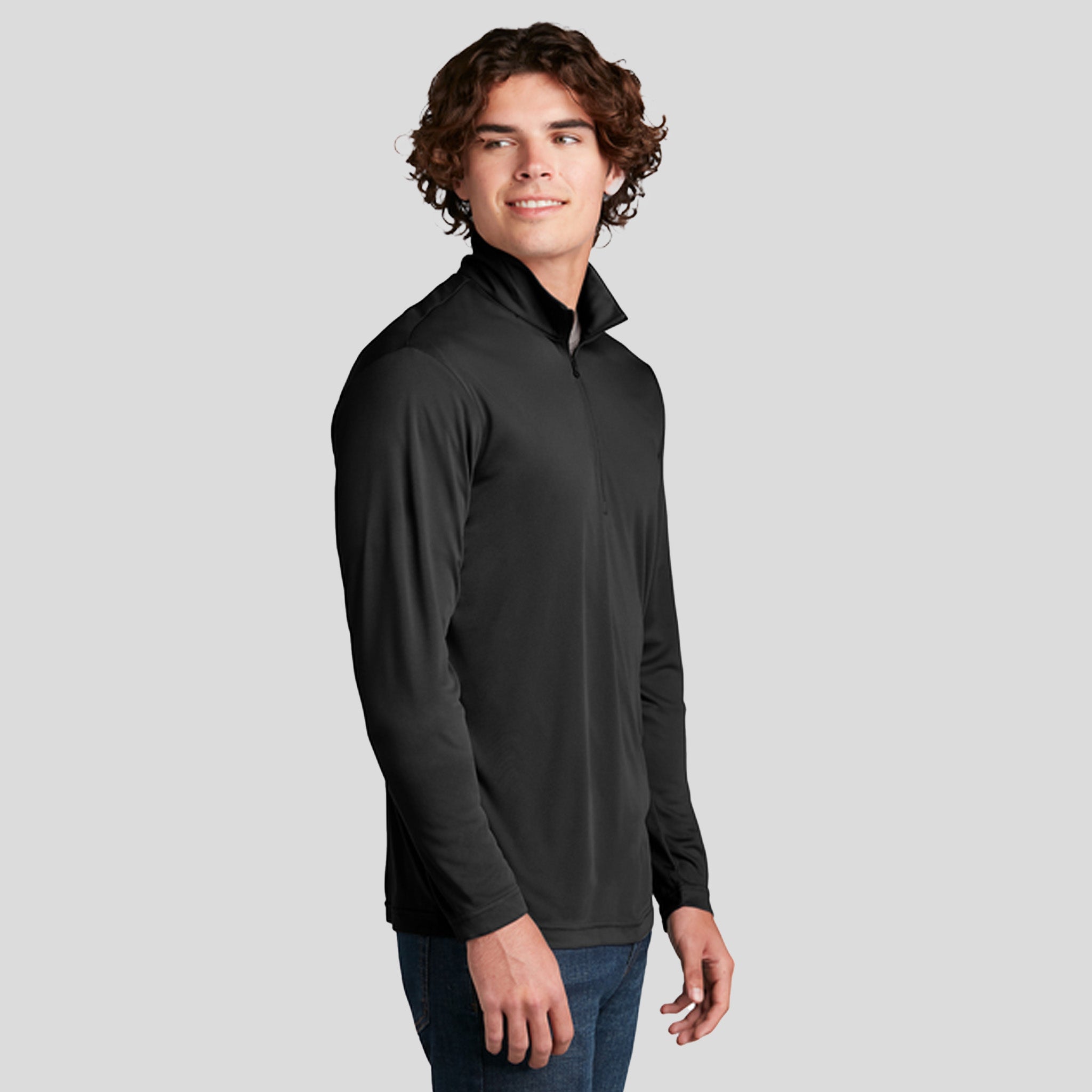 PosiChargeยฎ Competitorโข 1/4-Zip Pullover | Black