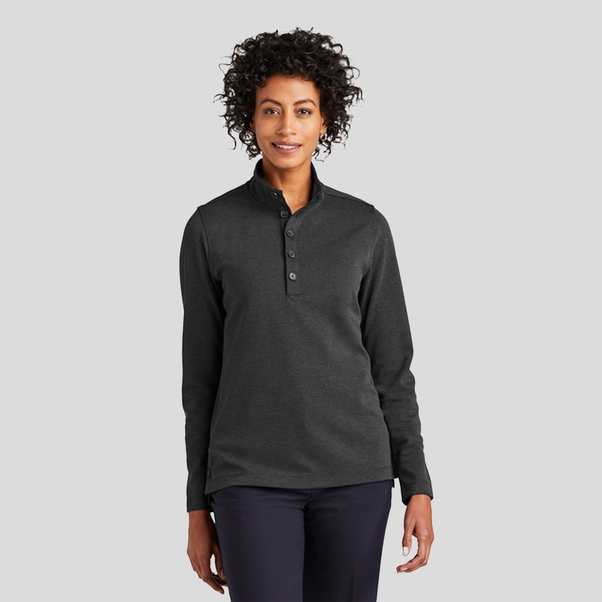 Women’s Mid-Layer Stretch 1/2-Button | Windsor Grey Heather