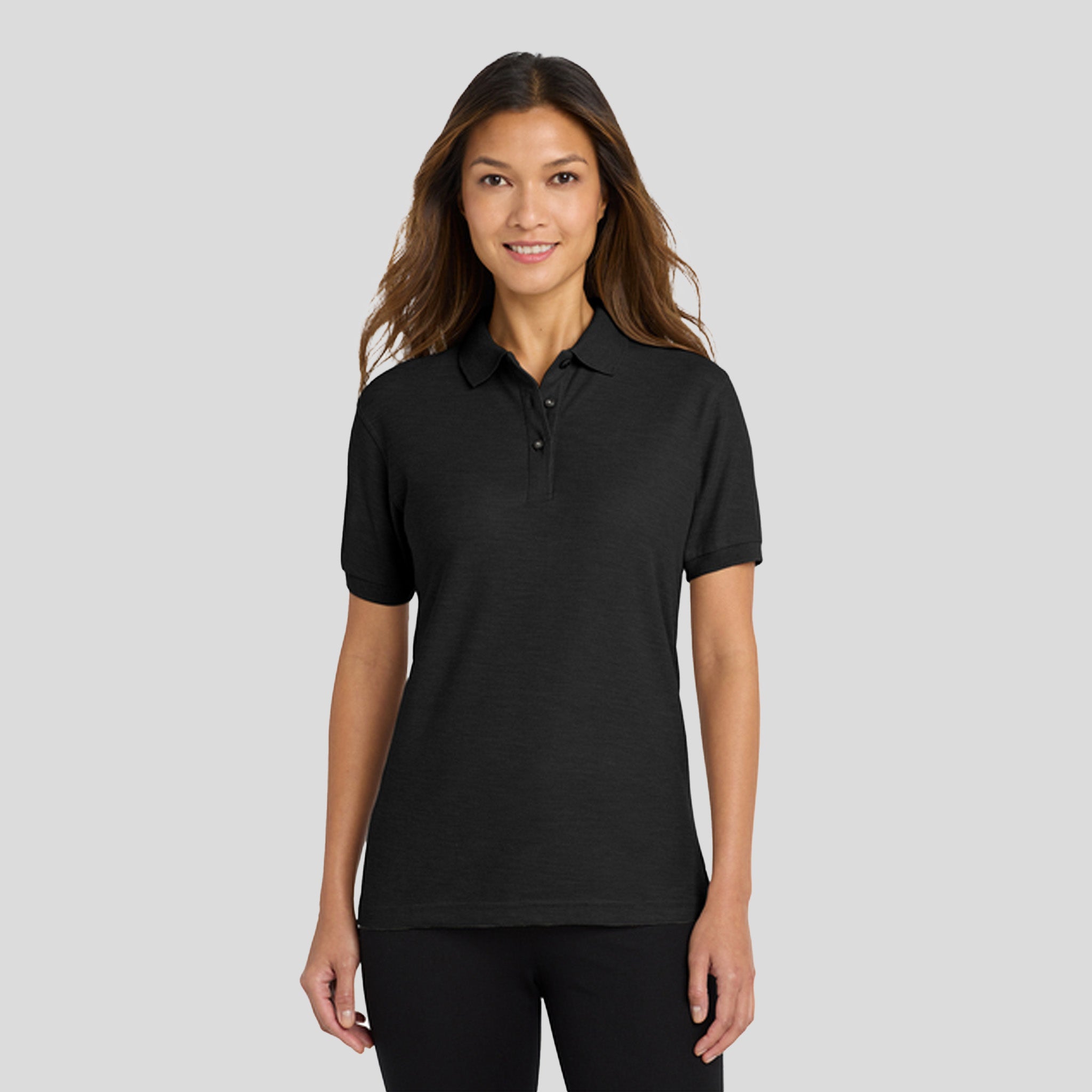Women's Silk Touch™ Polo | Black