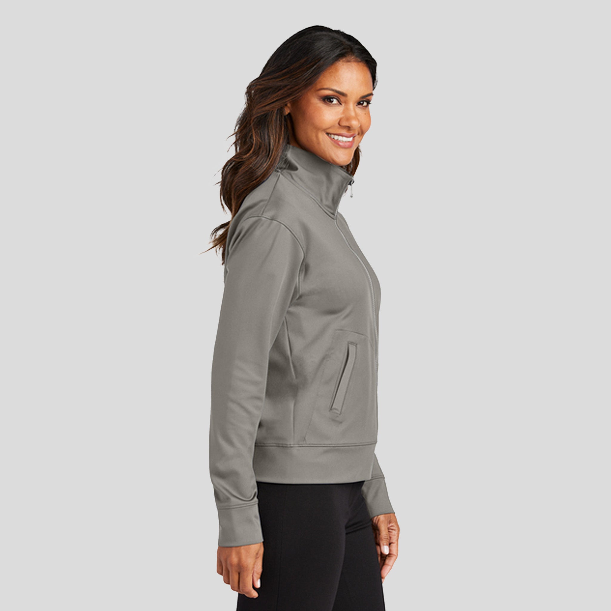 Women's C-FREE® Double Knit Full-Zip | Smoke Grey