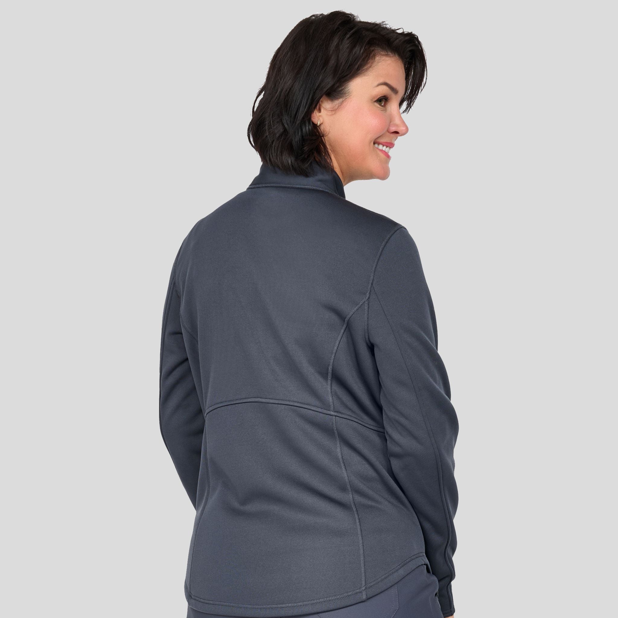 Megan Bonded Fleece Jacket | Pewter